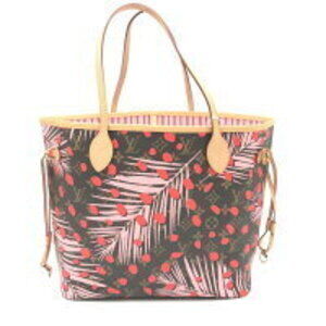 Louis Vuitton Jungle Monogram Neverfull Bag Tote Brown Dot Red